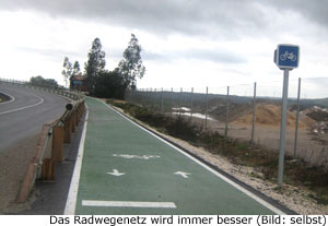 Fahrrad Andalusien Radweg