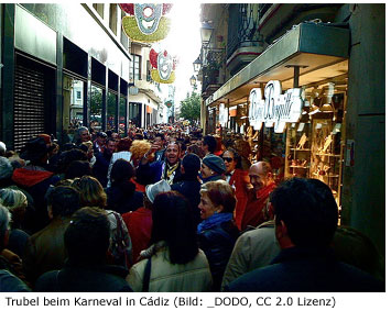 Cádiz Carnaval Sightseeing Karneval Attraktion Spanien Andalusien Coste de la Luz