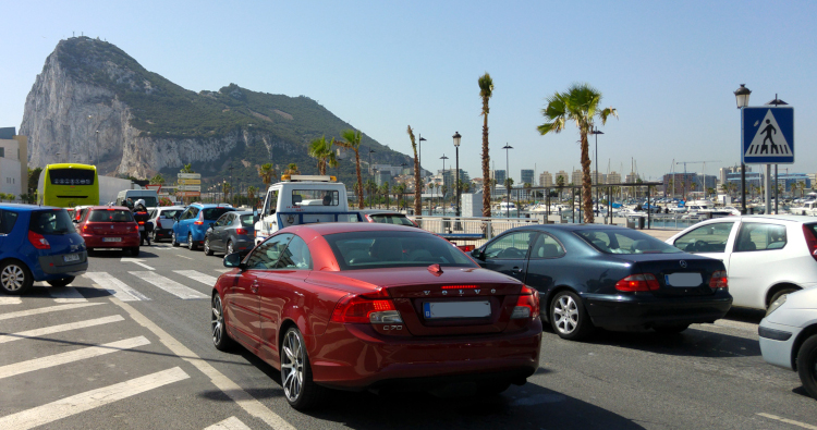 Parken, Parkplatz, Stau, Gibraltar