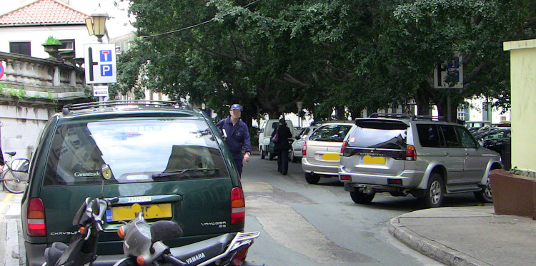 Parken Spanien Gibraltar Parkplatz Gebhren