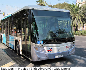 Bus Malaga Flughafen Aeropuerto Aiport Zentrum 19